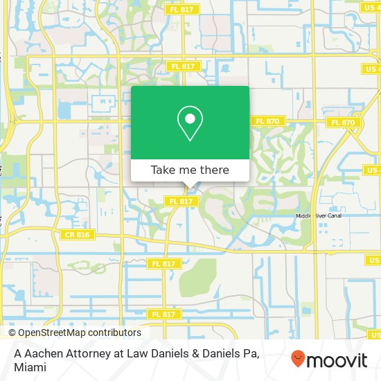 Mapa de A Aachen Attorney at Law Daniels & Daniels Pa