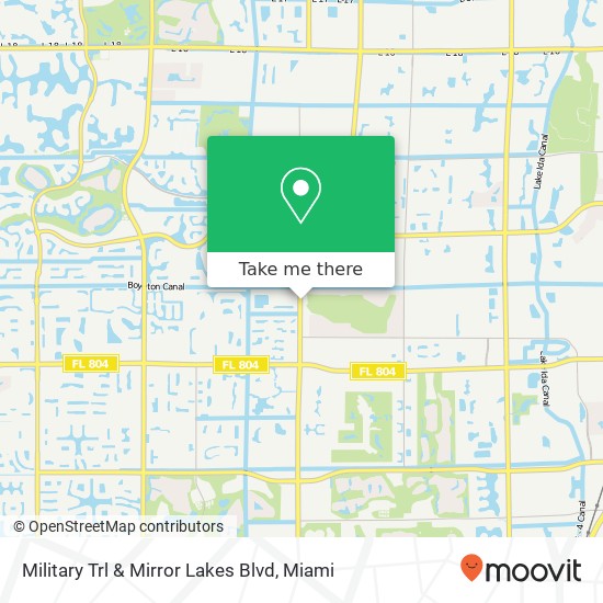 Mapa de Military Trl & Mirror Lakes Blvd