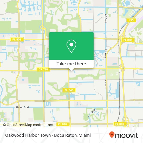 Mapa de Oakwood Harbor Town - Boca Raton