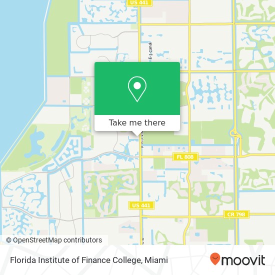 Mapa de Florida Institute of Finance College