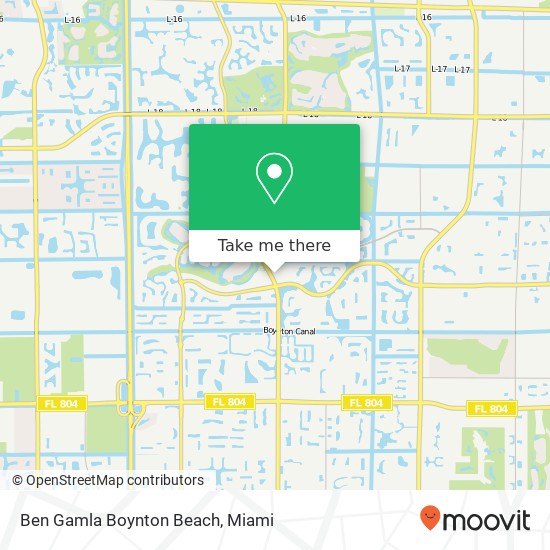 Mapa de Ben Gamla Boynton Beach