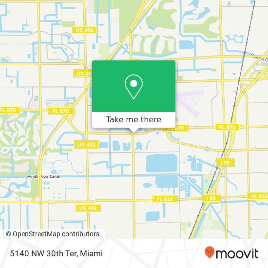 5140 NW 30th Ter map