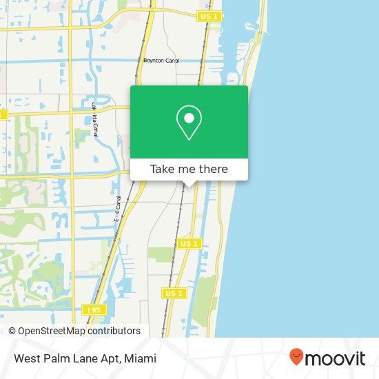 West Palm Lane Apt map