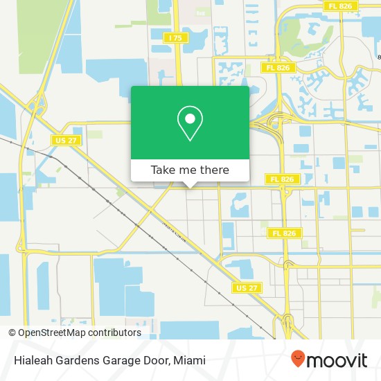 Mapa de Hialeah Gardens Garage Door