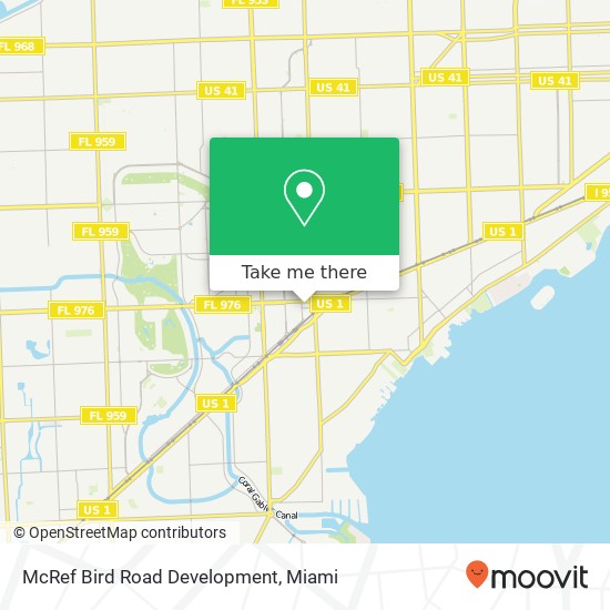 McRef Bird Road Development map