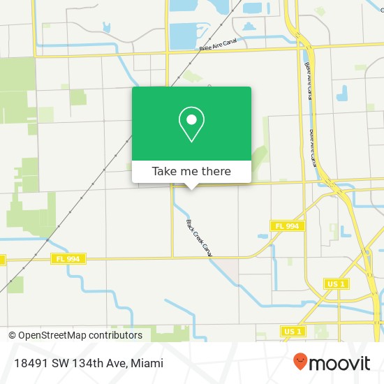 18491 SW 134th Ave map