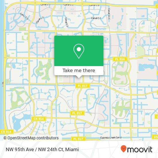 NW 95th Ave / NW 24th Ct map