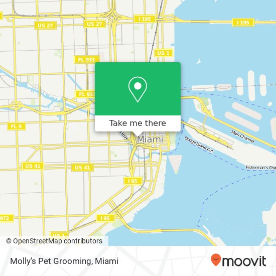 Mapa de Molly's Pet Grooming