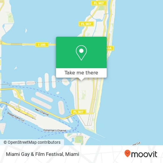 Miami Gay & Film Festival map