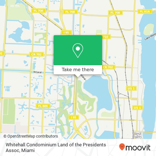 Whitehall Condominium Land of the Presidents Assoc map