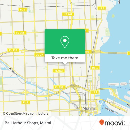 Bal Harbour Shops map