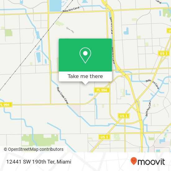 12441 SW 190th Ter map