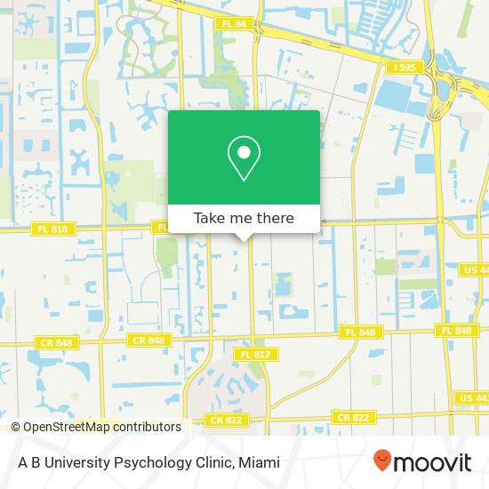 Mapa de A B University Psychology Clinic