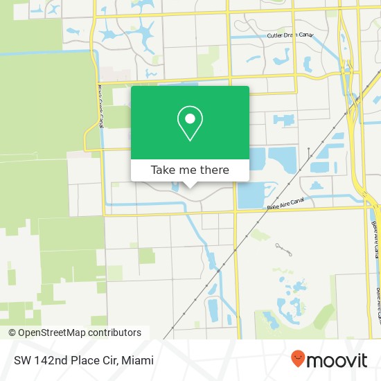 SW 142nd Place Cir map