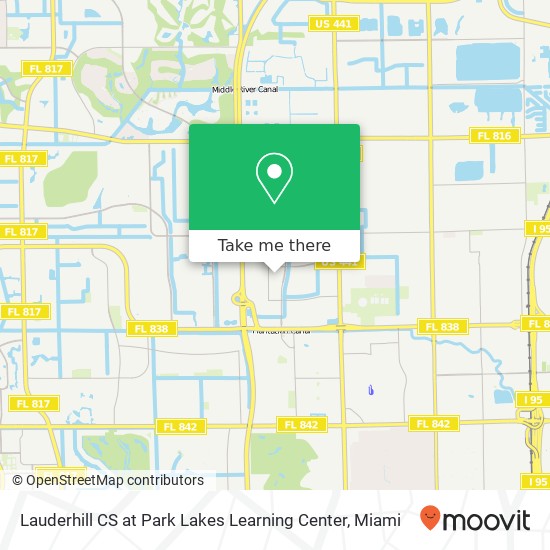 Mapa de Lauderhill CS at Park Lakes Learning Center