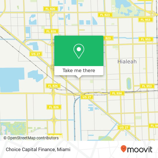 Mapa de Choice Capital Finance