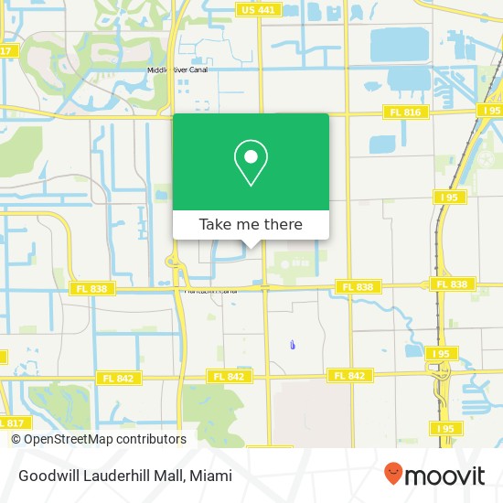 Goodwill Lauderhill Mall map