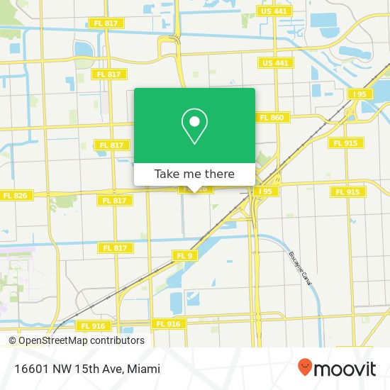 16601 NW 15th Ave map