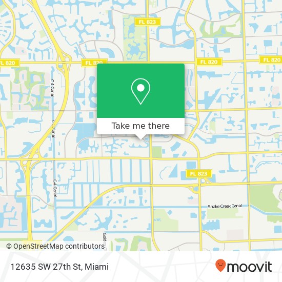 12635 SW 27th St map