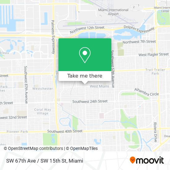 SW 67th Ave / SW 15th St map