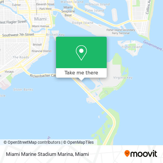 Miami Marine Stadium Marina map