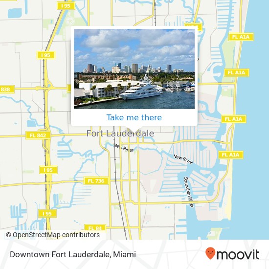 Downtown Fort Lauderdale map
