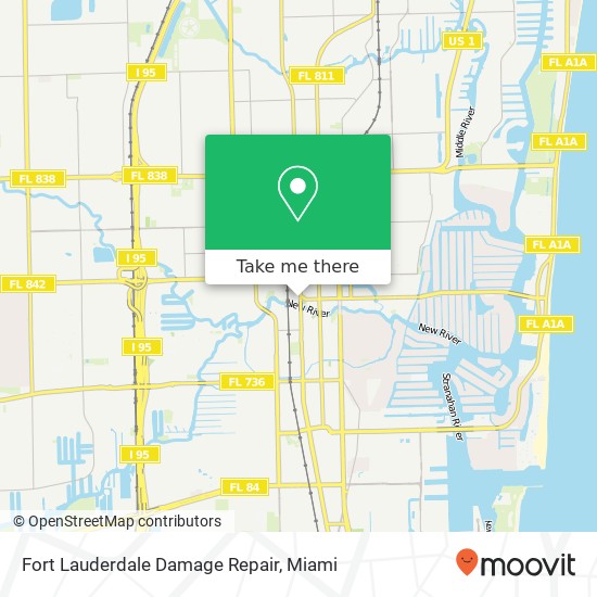 Mapa de Fort Lauderdale Damage Repair