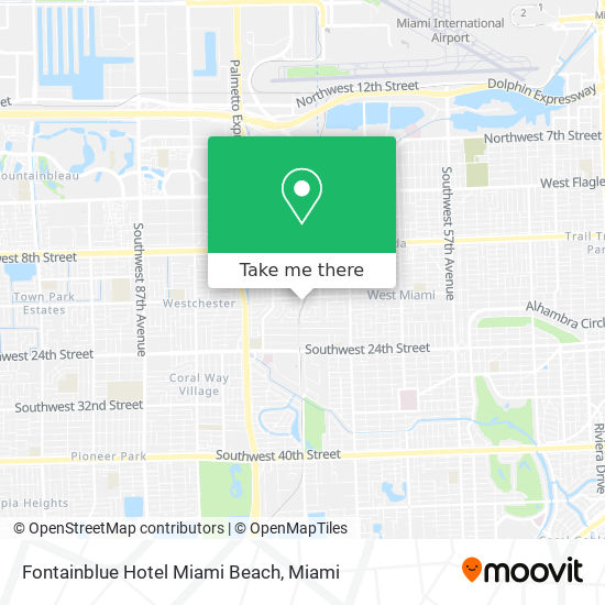 Mapa de Fontainblue Hotel Miami Beach