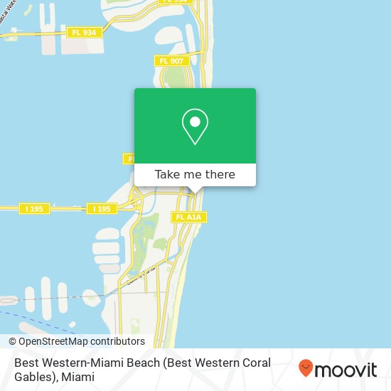 Best Western-Miami Beach (Best Western Coral Gables) map