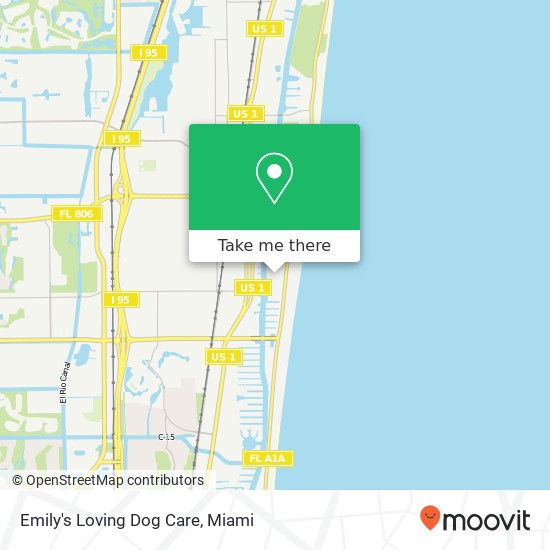 Mapa de Emily's Loving Dog Care