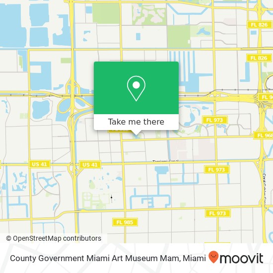 Mapa de County Government Miami Art Museum Mam