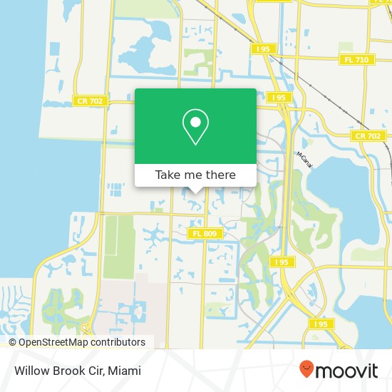 Willow Brook Cir map