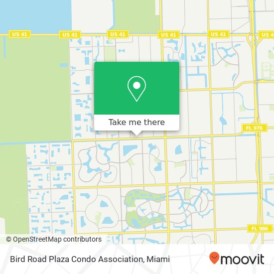 Bird Road Plaza Condo Association map