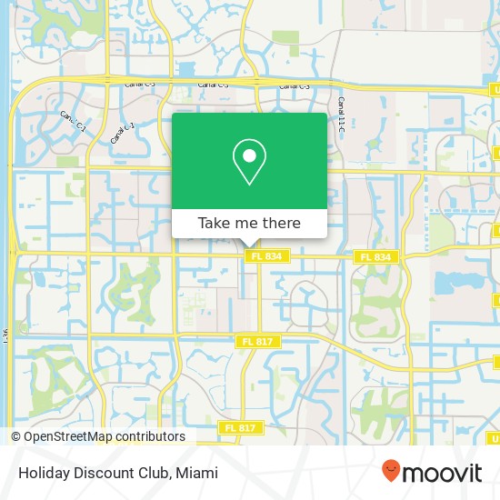 Mapa de Holiday Discount Club
