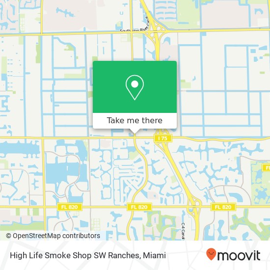 High Life Smoke Shop SW Ranches map