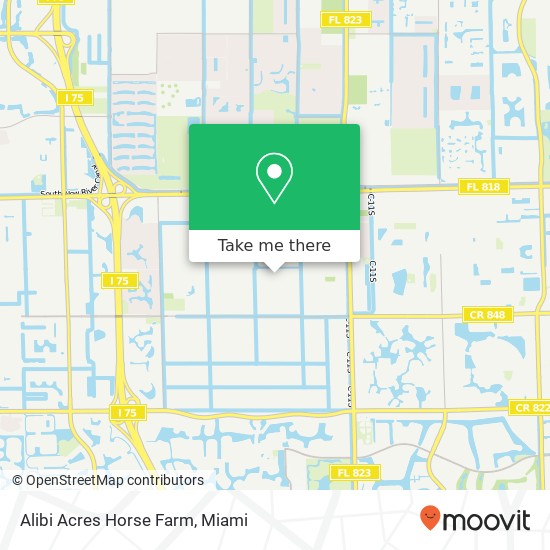 Alibi Acres Horse Farm map