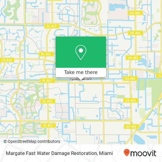 Mapa de Margate Fast Water Damage Restoration