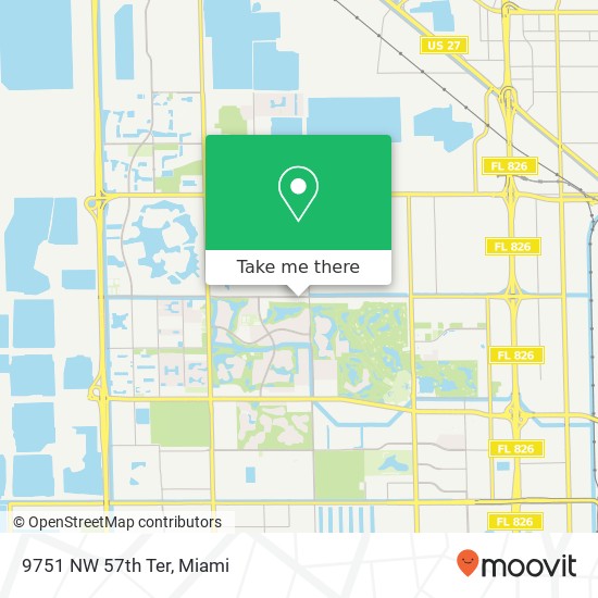 9751 NW 57th Ter map