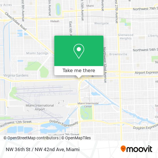 NW 36th St / NW 42nd Ave map