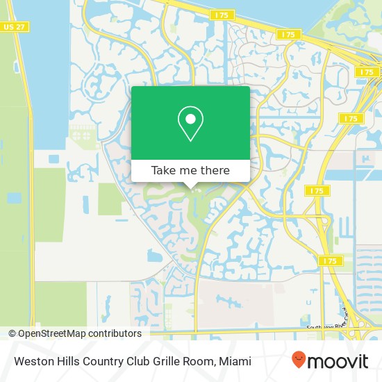 Weston Hills Country Club Grille Room map