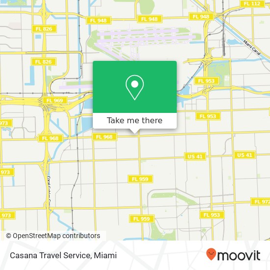 Mapa de Casana Travel Service