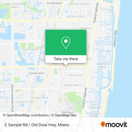 Mapa de E Sample Rd / Old Dixie Hwy