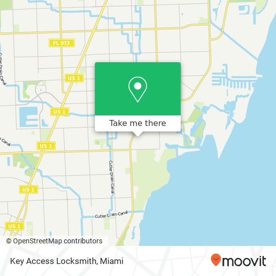 Key Access Locksmith map