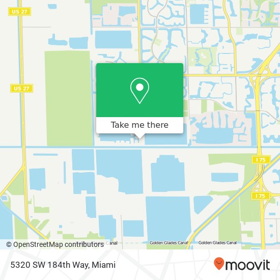 5320 SW 184th Way map