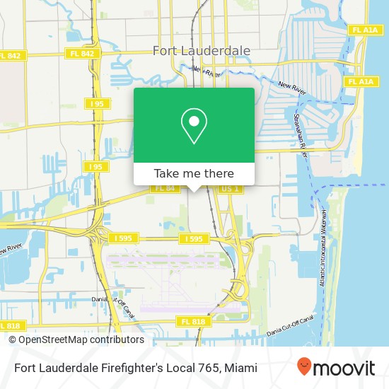 Fort Lauderdale Firefighter's Local 765 map