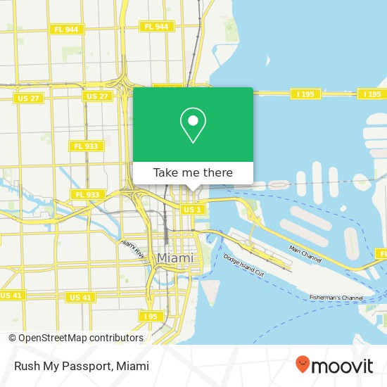 Rush My Passport map