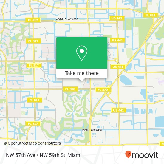 Mapa de NW 57th Ave / NW 59th St