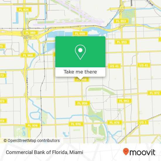 Mapa de Commercial Bank of Florida