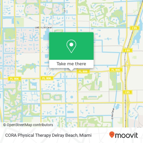 CORA Physical Therapy Delray Beach map