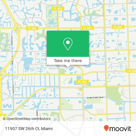 11907 SW 26th Ct map